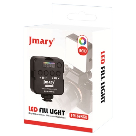 Светодиодный осветлитель JMARY FM-69RGB, 2000 мАч, черный фото