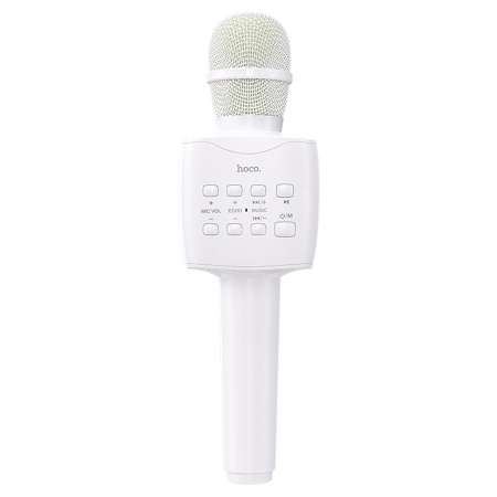 Микрофон беспроводной HOCO BK5 Cantando, Bluetooth, белый фото