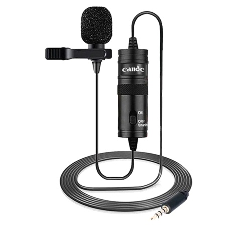 Микрофон петличный проводной CANDC DC-C1 Pro, Jack 3.5mm, 6 м, черный фото