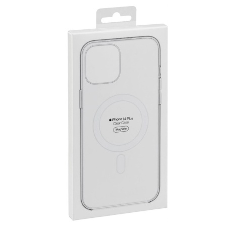 Чехол Clear Case пластиковый with MagSafe и Анимация для iPhone 14 Plus 6.7", прозрачный фото