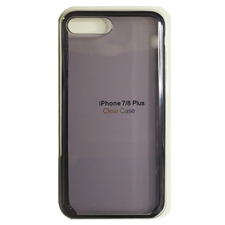 Чехол Clear Case пластиковый для iPhone 7+/8+, темно-прозрачный фото