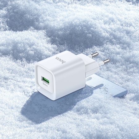Сетевое зарядное устройство HOCO C145A Charm 1xUSB, 18W, белый фото
