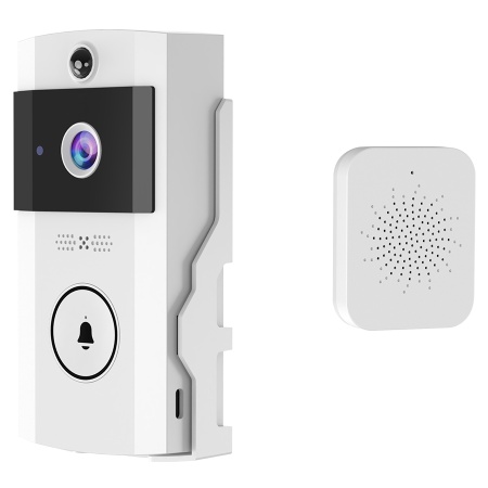 Беспроводной дверной видеозвонок JMARY MF-8, Wi Fi, белый