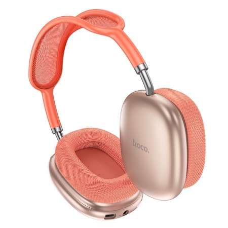 Беспроводные наушники накладные HOCO W55 Pleasing, Bluetooth, розовый фото