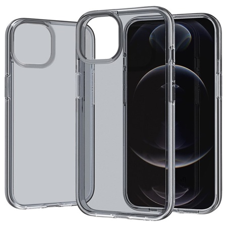 Чехол Clear Case пластиковый для iPhone 11 Pro, темно-прозрачный фото