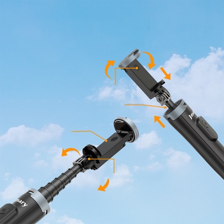 Монопод/штатив-трипод JMARY KT-259, напольный / настольный, 33,2 - 162 см, черный фото