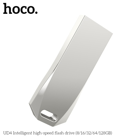 USB флеш-накопитель HOCO UD4, USB 2.0, 64GB, серебристый фото