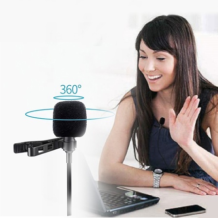 Микрофон петличный проводной JMARY MC-R2, Type-C, 2 м, черный фото