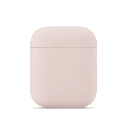 Чехол силиконовый Case Protection для Airpods 1/2, песочно-розовый (6) фото