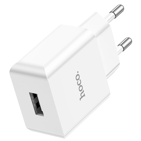 Сетевое зарядное устройство HOCO C106A 1xUSB, 2.1A, 10.5W, белый фото
