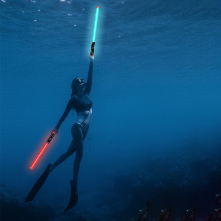 Светодиодный осветлитель JMARY FM-128RGB, 3000mAh, черный фото