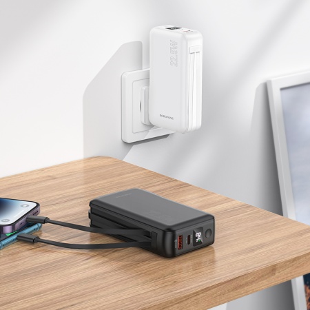 Портативный аккумулятор BOROFONE BJ39 Follower, 22.5W, 10000 мА⋅ч, черный фото