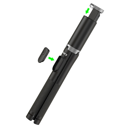 Монопод/штатив-трипод JMARY KT-259, напольный / настольный, 33,2 - 162 см, черный фото