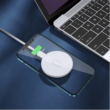 Беспроводное зарядное устройство MagSafe JOYROOM JR-A28 MagSafe для iPhone+Airpods 1xUSB-C с Кабелем Type-C - Type-C, 2.4A, 15W, белый фото