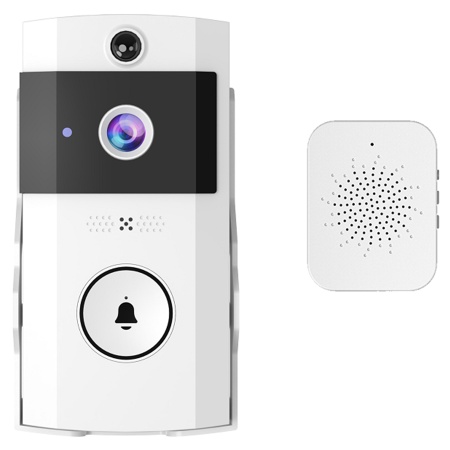 Беспроводной дверной видеозвонок JMARY MF-8, Wi Fi, белый