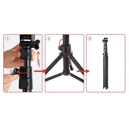 Штатив-трипод JMARY MT-36, напольный, 60,5 - 170,5 см, черный фото
