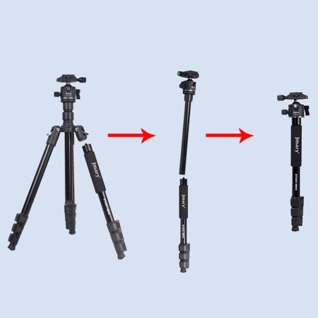 Штатив-трипод/монопод JMARY KT285-NB40, напольный, 42,5 - 164,5 см, черный фото