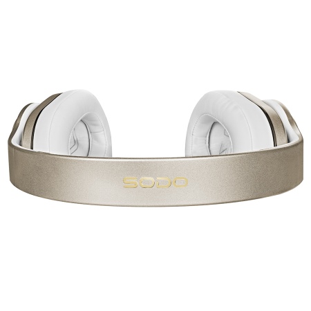 Беспроводные наушники/колонка SODO MH10, Bluetooth + AUX, золотой фото