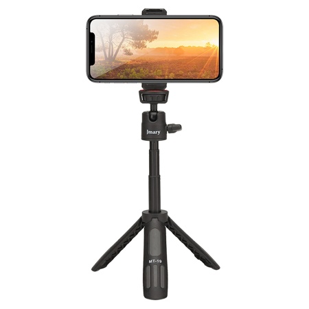 Штатив-трипод/монопод JMARY MT-19, напольный / настольный, 14,5 - 27,6 см, черный фото