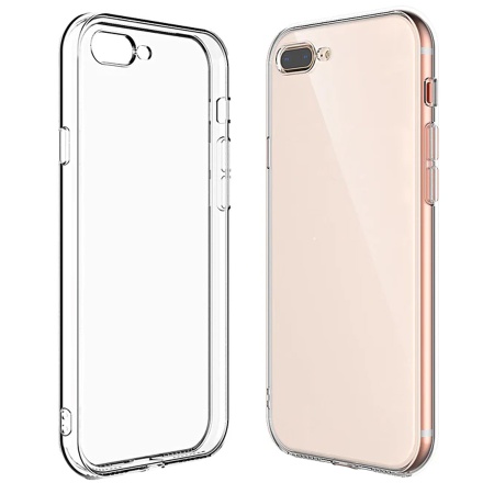Чехол Clear Case пластиковый для iPhone 7+/8+, прозрачный фото