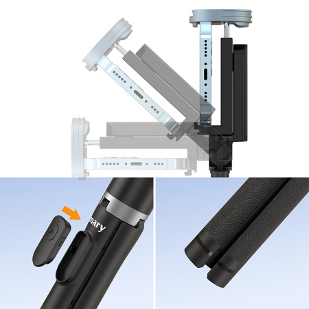 Монопод/штатив-трипод JMARY KT-259, напольный / настольный, 33,2 - 162 см, черный фото