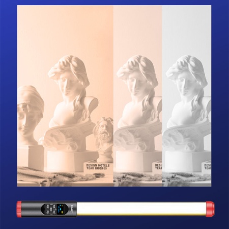 Светодиодный осветлитель JMARY FM-128RGB, 3000mAh, черный фото