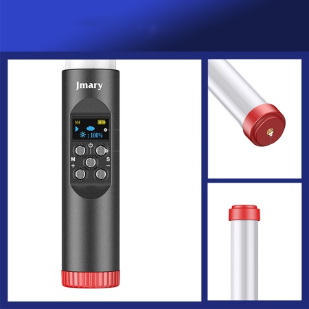 Светодиодный осветлитель JMARY FM-128RGB, 3000mAh, черный фото