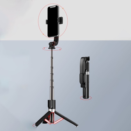 Монопод/штатив-трипод JMARY KT-219, напольный / настольный, 20 - 90 см, черный фото