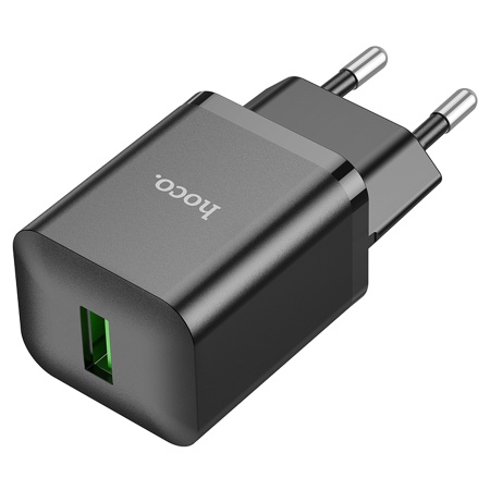 Сетевое зарядное устройство HOCO N26 Maxim 1xUSB, 3.0A, 18W, черный фото