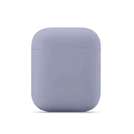 Чехол силиконовый Case Protection для Airpods 2, лавандовый (9) фото