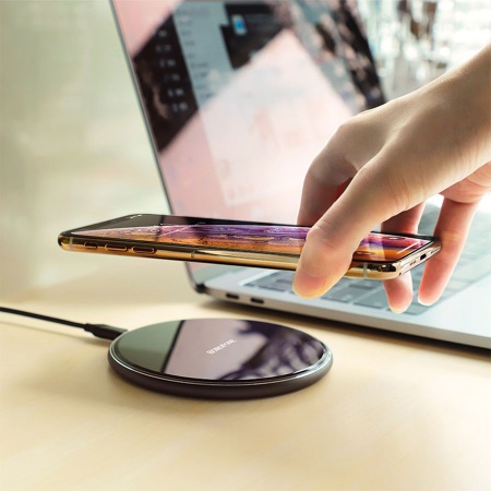 Беспроводное зарядное устройство BOROFONE BQ3 Pro с Кабелем USB - Type-C, 2A, 15W, черный фото