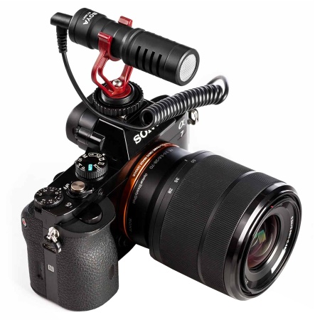 Микрофон универсальный кардиоидный BOYA BY-MM1 TRS/TRRS connector, Jack 3.5mm, черный фото