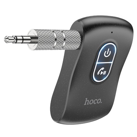 Автомобильный Bluetooth-приемник HOCO E73 Pro Journey, 200 мАч, Jack 3.5мм/Bluetooth, черный