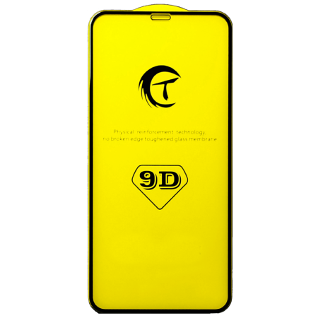 Защитное стекло 9T "T" для iPhone X/XS/11 Pro, Full Glue 2.5D, прозрачный+черная рамка фото