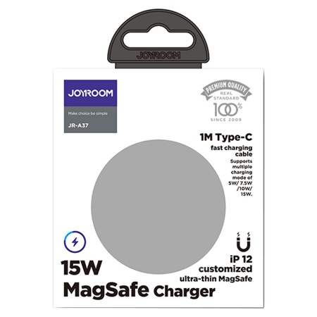 Беспроводное зарядное устройство MagSafe JOYROOM JR-A37 MagSafe с Кабелем Type-C, 2A, 15W, белый фото