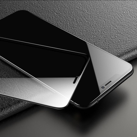 Защитное стекло USAMS US-BH460 для iPhone XS Max/11 Pro Max, 0.25mm, прозрачный+черная рамка фото