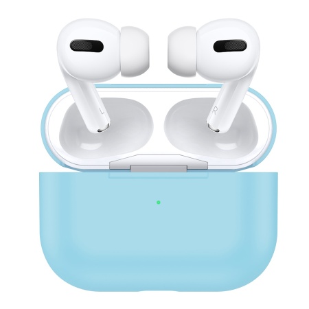 Чехол силиконовый для Airpods Pro, бирюзовый (14) фото
