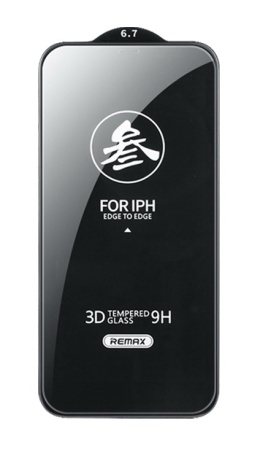 Защитное стекло REMAX GL-27 Medicine Glass для iPhone 13 Pro Max 6.7"/ iphone 14 Plus 6.7", прозрачный+черная рамка фото