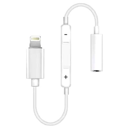 Переходник/Адаптер  MH020-BT Lightning (m) - Jack 3,5 (f), белый фото