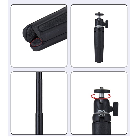 Штатив-трипод/монопод JMARY MT-27, напольный / настольный, 16 - 30 см, черный фото