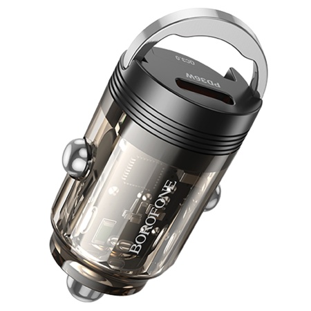 Автомобильное зарядное устройство BOROFONE BZ29A Talented, 1xUSB + 1xUSB-C, 3A, 36W, черный фото