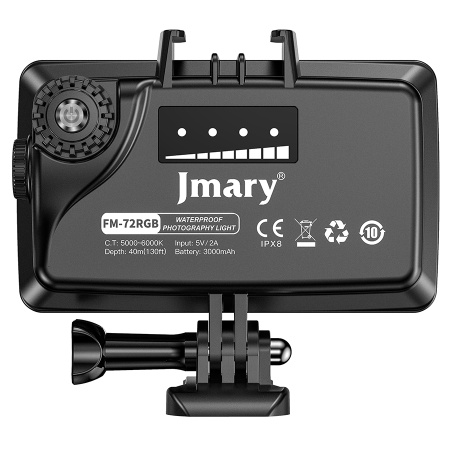 Светодиодный осветлитель JMARY FM-72RGB, 3000mAh, черный фото