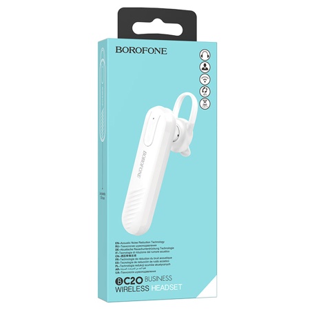 Беспроводная Bluetooth-Гарнитура BOROFONE BC20 Smart, Bluetooth, белый фото