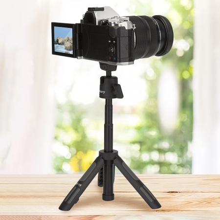Штатив-трипод/монопод JMARY MT-19, напольный / настольный, 14,5 - 27,6 см, черный фото