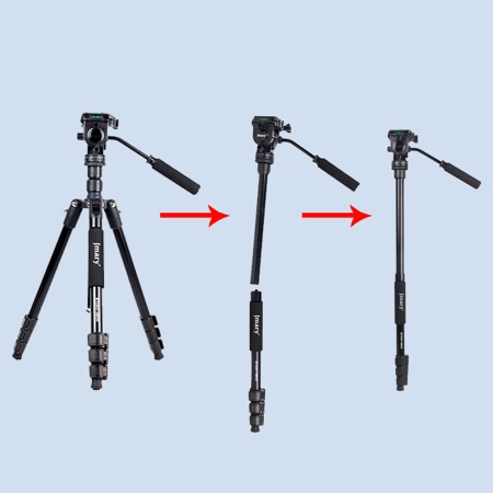 Штатив-трипод/монопод JMARY KT285-NB50, напольный, 48 - 177,5 см, черный фото