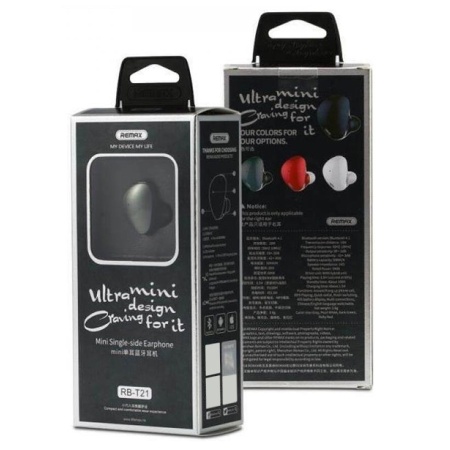 Беспроводная Bluetooth-Гарнитура REMAX RB-T21 Headset, Bluetooth, черно-зеленый фото