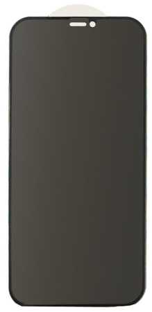 Защитное стекло 9D для iPhone 12/12 Pro 6.1", Full Glue 2.5D, антишпион фото