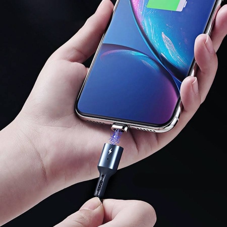 Кабель USB REMAX RC-156i Cigan USB - Lightning магнитный, 3A, 1 м, черный фото