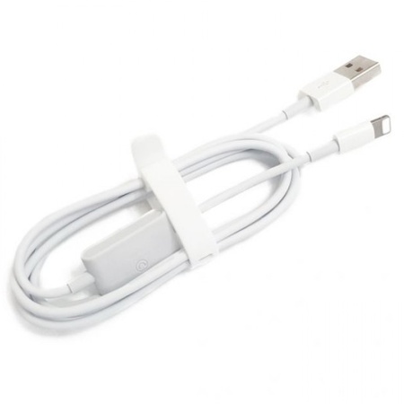 Переходник/Адаптер  MA066 2 в 1 USB (m) - Lightning (m) / Lightning (f), 1 м, белый фото