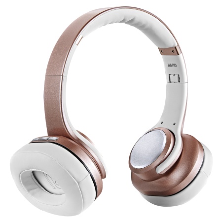 Беспроводные наушники/колонка SODO MH10, Bluetooth + AUX, розовое золото фото